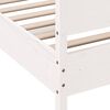 vidaXL Bed Frame without Mattress White 180x200 cm Super King Solid Wood Pine