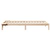 vidaXL Bed Frame with Side Tables Natural 100 x 220 cm Solid Pine Wood