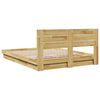 vidaXL Bed Frame with Headboard without Mattress 160x200 cm Solid Wood Oak