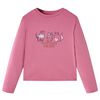 vidaXL Kids' T-shirt with Long Sleeves Raspberry 104