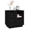 vidaXL Bedside Cabinets 2 pcs Black 50x34x50 cm Solid Wood Pine