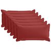 vidaXL Cushion Cover 6 pcs HOUTEN Wine Red 40 x 70 cm Polyester