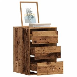 vidaXL Corner Chest of Drawers Old Wood 40x41x58 cm Engineered Wood