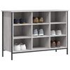 vidaXL Shoe Cabinet Grey Sonoma 100x35x70 cm Engineered Wood