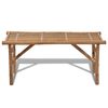 vidaXL Folding Garden Bench 118 cm Bamboo