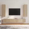 vidaXL 4 Piece TV Cabinet Set Sonoma Oak Engineered Wood