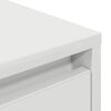 vidaXL TV Cabinet with LED Lights White 193.5x41x50 cm