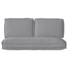 vidaXL Cushion Set 3 pcs Grey Oxford Fabric
