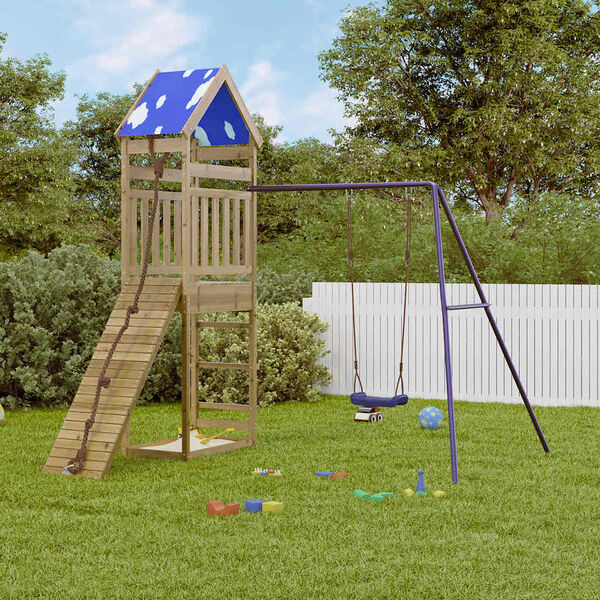 vidaXL Outdoor Playset Impregnated Wood Pine