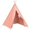 vidaXL Children Teepee Tent with Bag Peach Skin Pink 120x120x150 cm
