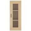 vidaXL Highboard Sonoma Oak 34.5x34x180 cm Engineered Wood