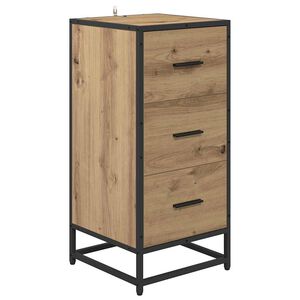 vidaXL Sideboard Artisan Oak 35.5 x 35 x76 cm