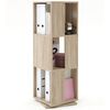 FMD Rotating Filing Cabinet Open 34x34x108 cm Oak