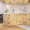 vidaXL Cabinet with Drawer Honey 80 x 46 x 81 cm Solid Pine Wood