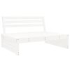 vidaXL 5 Piece Garden Lounge Set White Solid Wood Pine