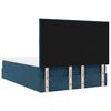 vidaXL Ottoman Bed with Mattresses Dark Blue 140x190cm Velvet