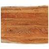 vidaXL Table Top 100x80x2.5 cm Rectangular&nbsp;Solid Wood Acacia Live Edge