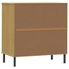 vidaXL Sideboard with 3 Drawers Brown 77x40x79.5 cm Solid Wood OSLO