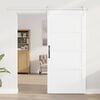 vidaXL Sliding Door ORKDAL White 93 x 202 cm Solid Pine Wood
