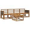 vidaXL Outdoor Sofa Set 4 pcs Natural Solid Acacia Wood