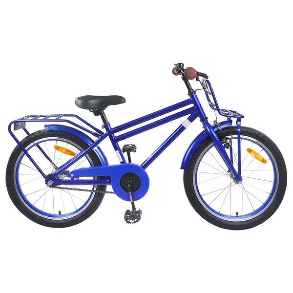 vidaXL Kids Bike 18'' for 5-7 Years Old Dark Blue