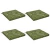 vidaXL Seat Cushions SOEST 4 pcs 100% Polyester Leaf Design