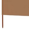 vidaXL 5-panel Wind Screen Fabric 600x80 cm Taupe