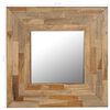 vidaXL Mirror Reclaimed Teak 50x50 cm