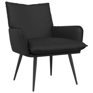 vidaXL Armchair Black Faux Leather