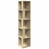 vidaXL Corner Cabinet Sonoma Oak 33x33x164.5 cm Engineered Wood