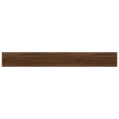 vidaXL Wall Shelves 4 pcs Brown Oak 80x10x1.5 cm Engineered Wood