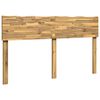 vidaXL Live Edge Headboard ROSTOCK White 140 cm Solid Acacia Wood