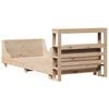 vidaXL Bed Frame without Mattress 75x190 cm Small Single Solid Wood Pine