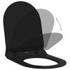 vidaXL Toilet Seat Adjustable Black 48.5 x 36 x 5 cm Polypropylene