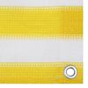 vidaXL Balcony Screen Yellow and White 120x400 cm HDPE