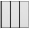 Shower Bath Screen Wall 117 x 120 cm 3 Panels Foldable