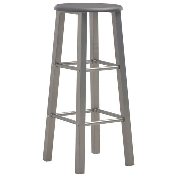 vidaXL Bar Stools 2 pcs Anthracite MDF