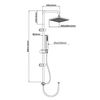SCH&Uuml;TTE Dual Shower Head TOKYO Square
