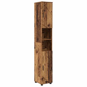 vidaXL Bathroom Cabinet Old Wood 30 x 35 x 192 cm