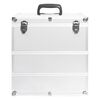 vidaXL Make-up Case 37x24x40 cm Silver Aluminium