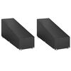 vidaXL Sunlounger Covers 2 pcs 12 Eyelets 200x65x35/60 cm Polyethylene