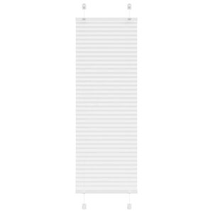vidaXL Pleated Blind White 45x100 cm Fabric Width 44.4 cm Polyester