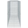 vidaXL Gabion Basket with Cover 450x100x200 cm Galvanised Iron