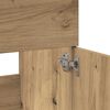 vidaXL Bathroom Cabinet with Mirror Artisan Oak Engineered Wood
