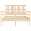 vidaXL Bed Frame without Mattress 120x200 cm Solid Wood
