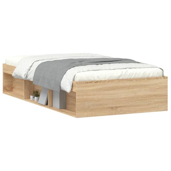 vidaXL Bed Frame without Mattress Sonoma Oak 90x200 cm