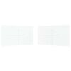 vidaXL Party Tent Sidewall 2 pcs 400 x 195 cm White PE and Steel