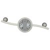 vidaXL Ceiling Spotlight Nickel 36.5 x 10 x 12.5 cm Metal