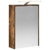 vidaXL Bathroom Mirror Cabinet Smoked Oak 43 x 16 x 62.5 cm