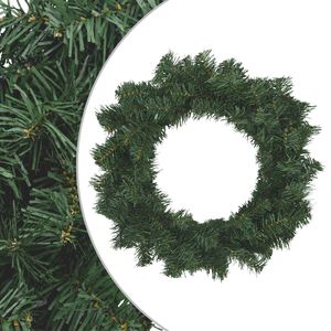 vidaXL Christmas Wreath Green Dia. 30 cm PVC